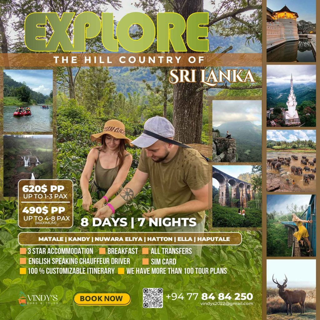 8 Days – Hill Country of Sri Lanka Tour