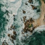 "Budget traveler counting Sri Lankan rupees with local market scene background