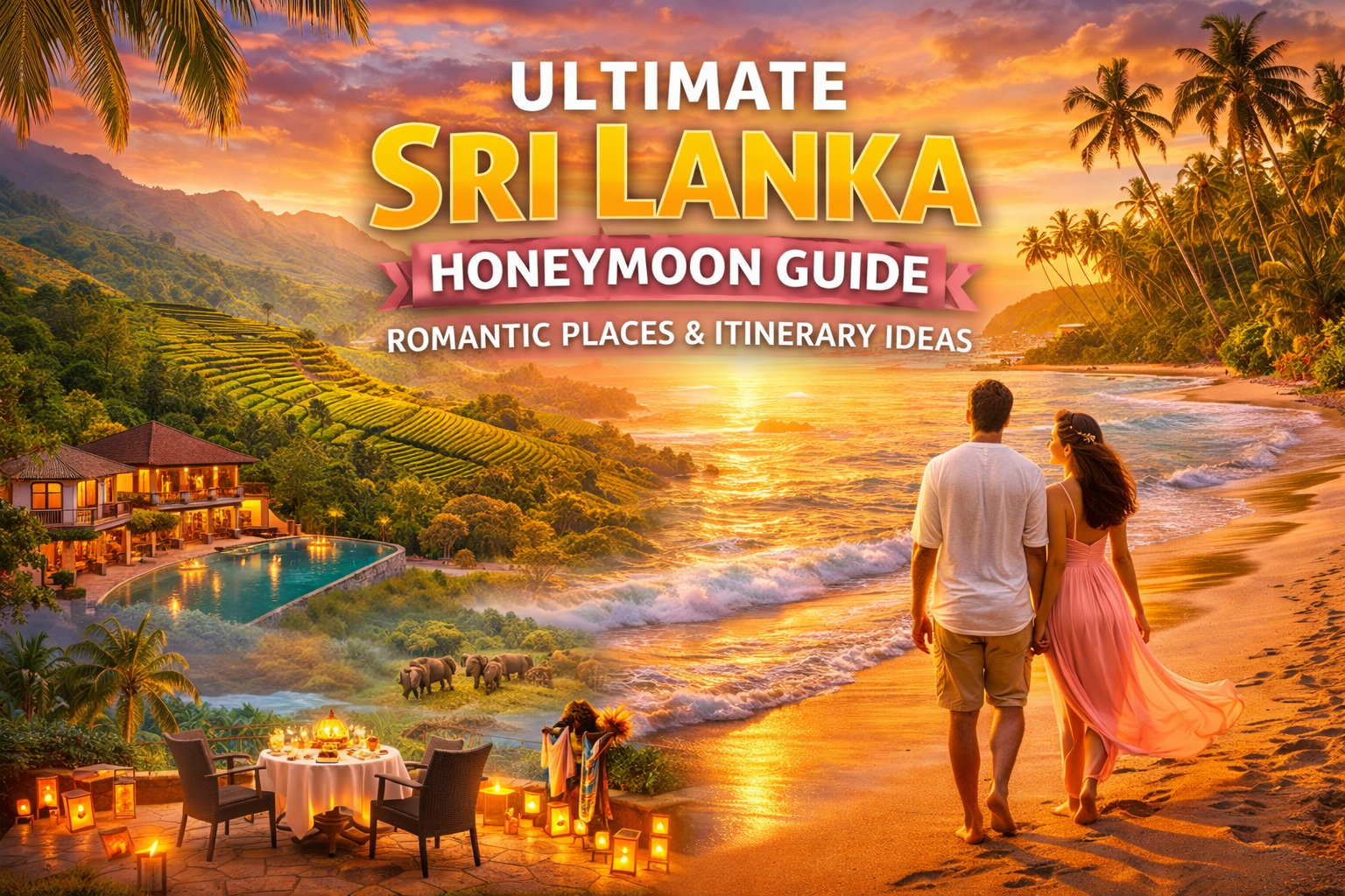 Sri Lanka honeymoon beach sunset