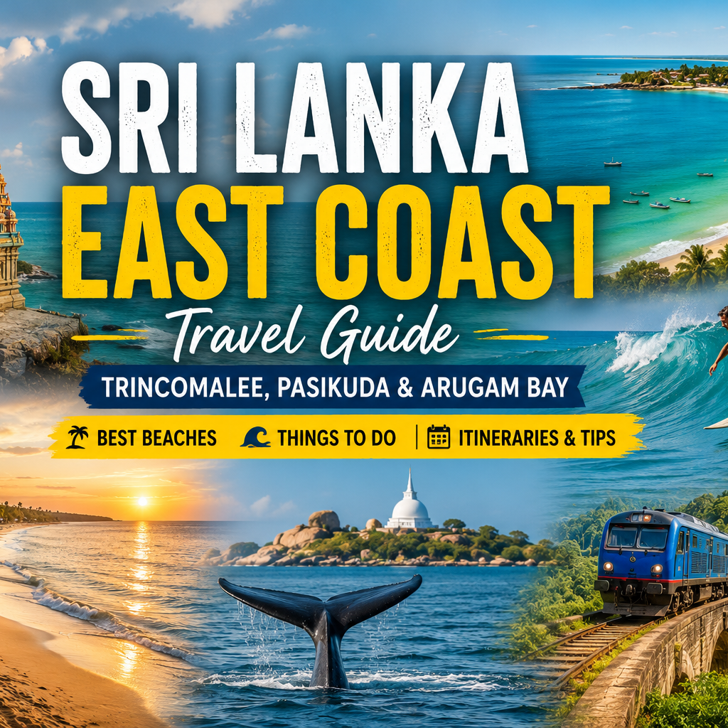 Sri Lanka East Coast travel guide featuring Trincomalee, Pasikuda and Arugam Bay